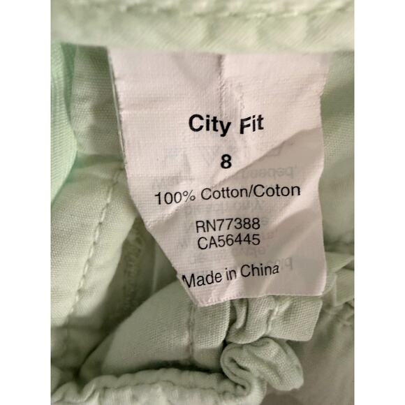 J.Crew Broken-In Straight Chino Pants Women’s 8 City Fit Mint Green Cotton - Picture 8 of 9